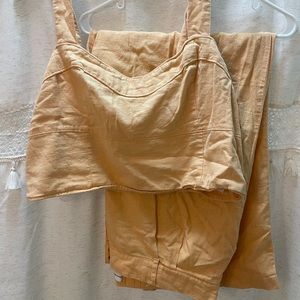 Abercrombie & Fitch Tan Jumpsuit